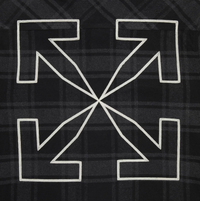 Off-White Outline Arrows Flannel Shirt 'Grey/White'