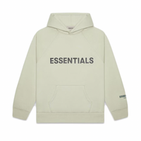 Fear of God Essentials Pullover Hoodie Applique Logo Alfalfa Sage