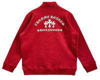 Chrome Hearts Hollywood Embroidered Cross Logo Half Zip