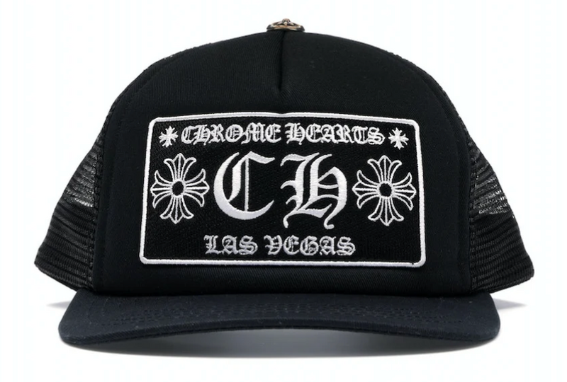 Chrome Hearts CH Las Vegas Trucker Hat Black/Black