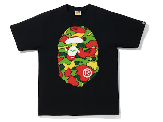 BAPE Sta Camo Big Ape Head Tee Black/Multi
