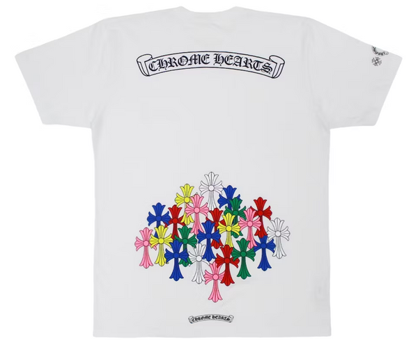 Chrome Hearts Multi Color Cross T-shirt White