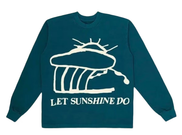 Cactus Plant Flea Market CPFM Let Sunshine Do L/S T-shirt Teal
