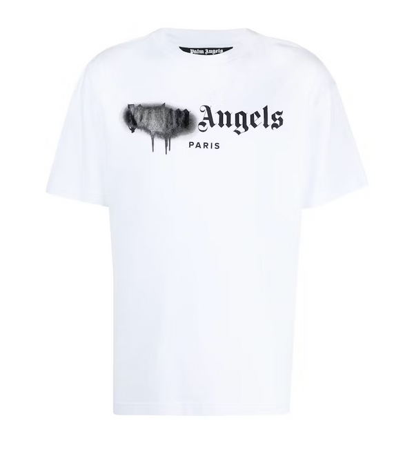 Palm Angels Paris Sprayed Logo T-shirt White