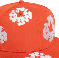 Denim Tears New Era Cotton Wreath 59/50 Cap Orange