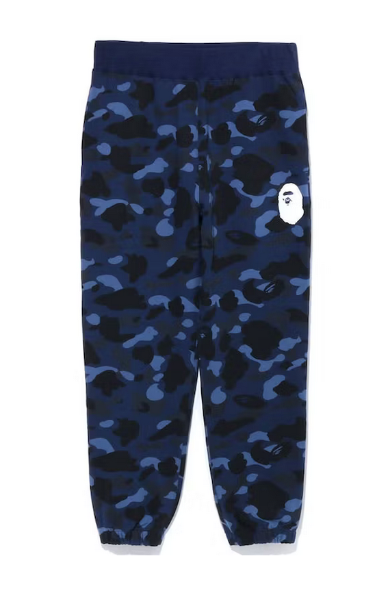 BAPE Color Camo Wide Fit Sweat Pants Navy