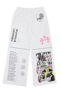 Chrome Hearts Deadly Doll Pink Logo Sweatpants
