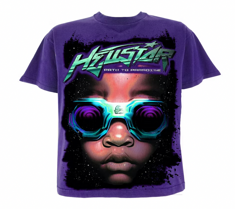 Hellstar Goggles T-Shirt Purple