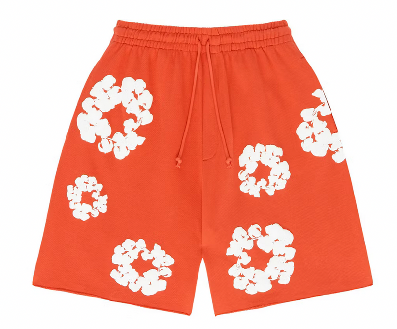 Denim Tears The Cotton Wreath Shorts Orange