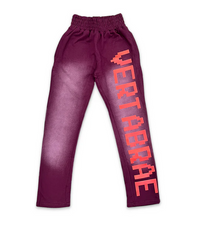 Vertabrae Sweatpants "Washed Burgundy/Red"