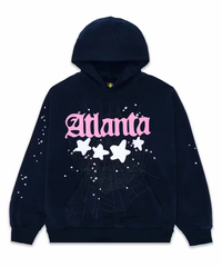 Sp5der Atlanta Hoodie Navy