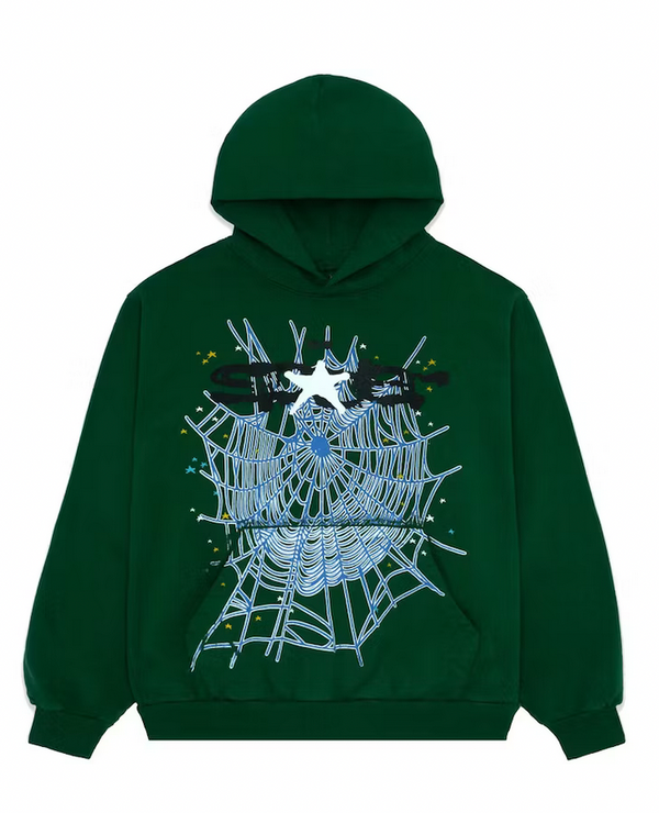 Sp5der Web Hoodie Hunter Green