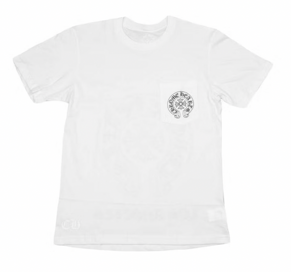 Chrome Hearts Horse Shoe Logo Pocket T-Shirt White