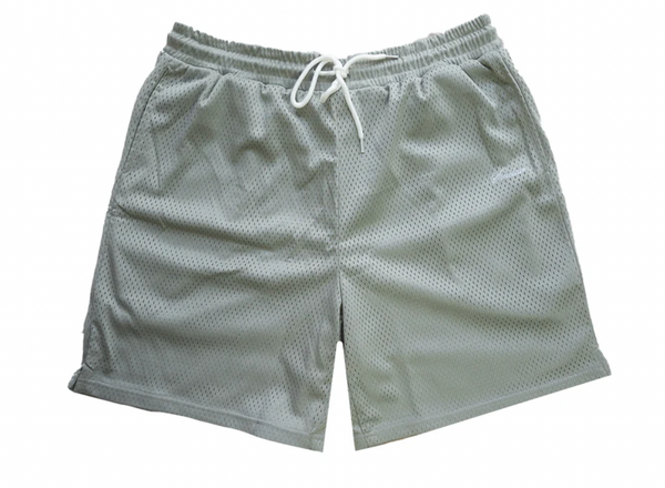 Sinclair Mini Script Mesh Shorts Grey