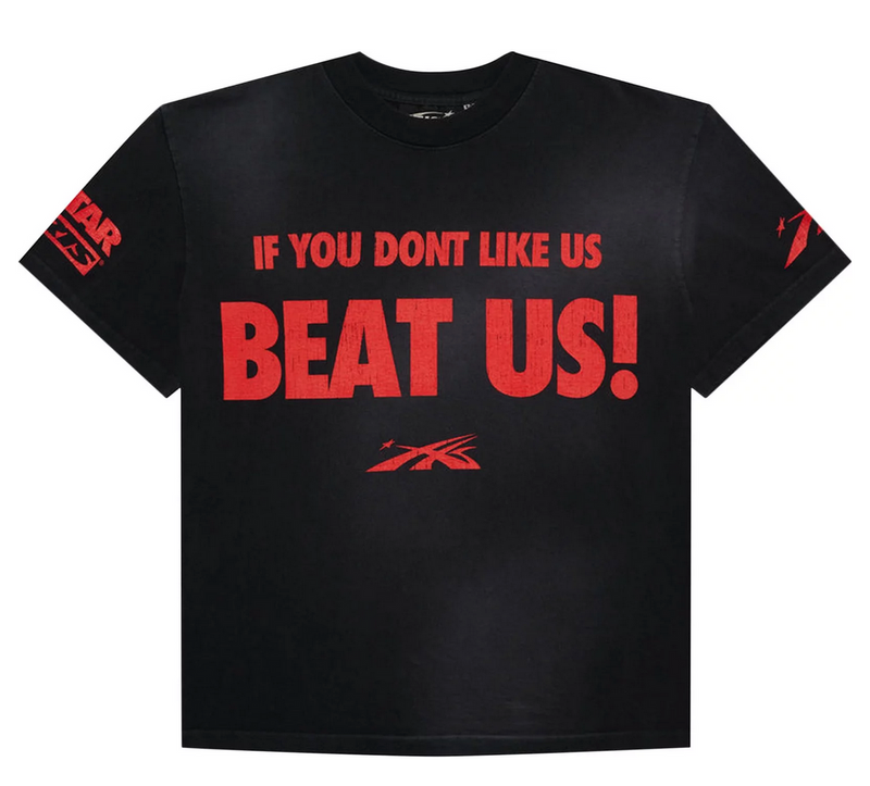 Hellstar Beat Us! T-Shirt 'Black/Red'