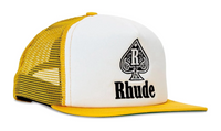 Rhude Spade Trucker Hat 'Yellow/White'