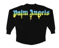 Palm Angels Sprayed Palm Logo Over Tee 'Black/Green'