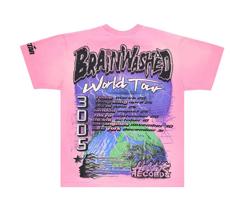 Hellstar Brainwashed T-Shirt 'Pink'