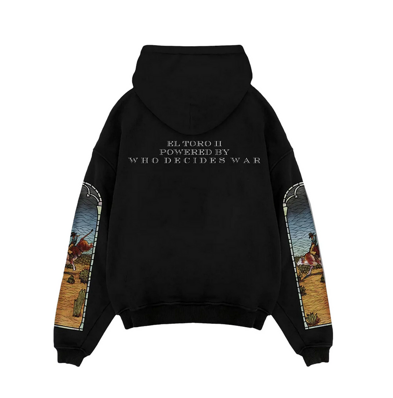 Who Decides War x EST Gee Stained Glass Hoodie 'Black'