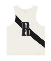 Rhude 02 Stripe Tank 'Off White/Black'