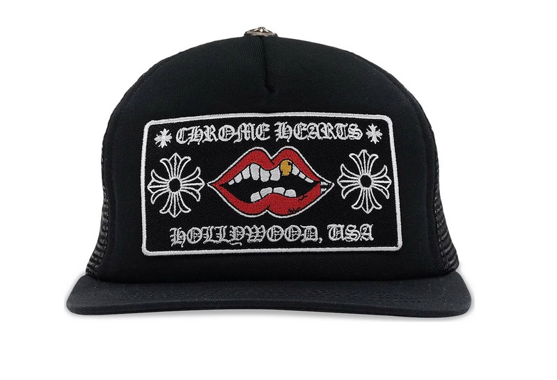 Chrome Hearts Chomper Hollywood Trucker Hat 'Black'