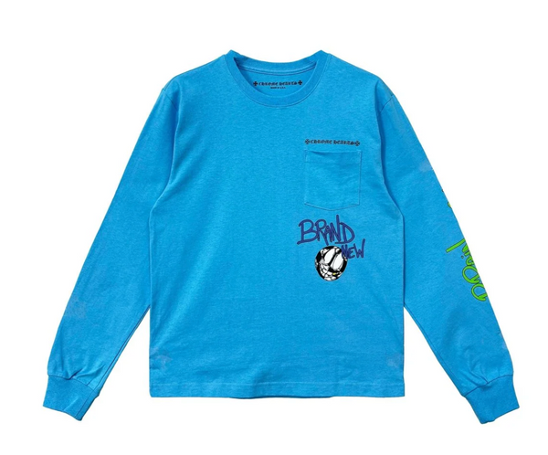 chrome hearts Matty Boy Blew Me Blue Long Sleeve Tee
