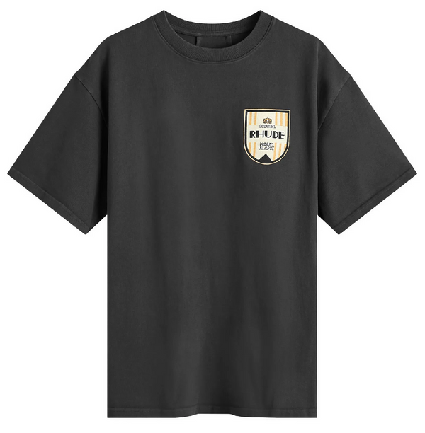 Rhude Mont-Blanc Hotel Tee Vintage Black