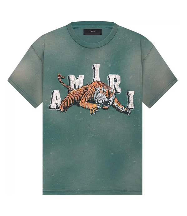 Amiri Vintage Tiger Tee 'Green'