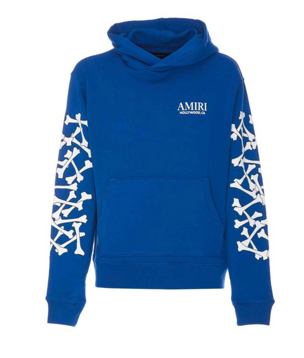 Amiri Stacked Bones Hoodie Blue