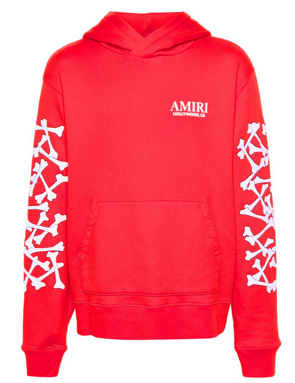 Amiri Stacked Bones Hoodie Red