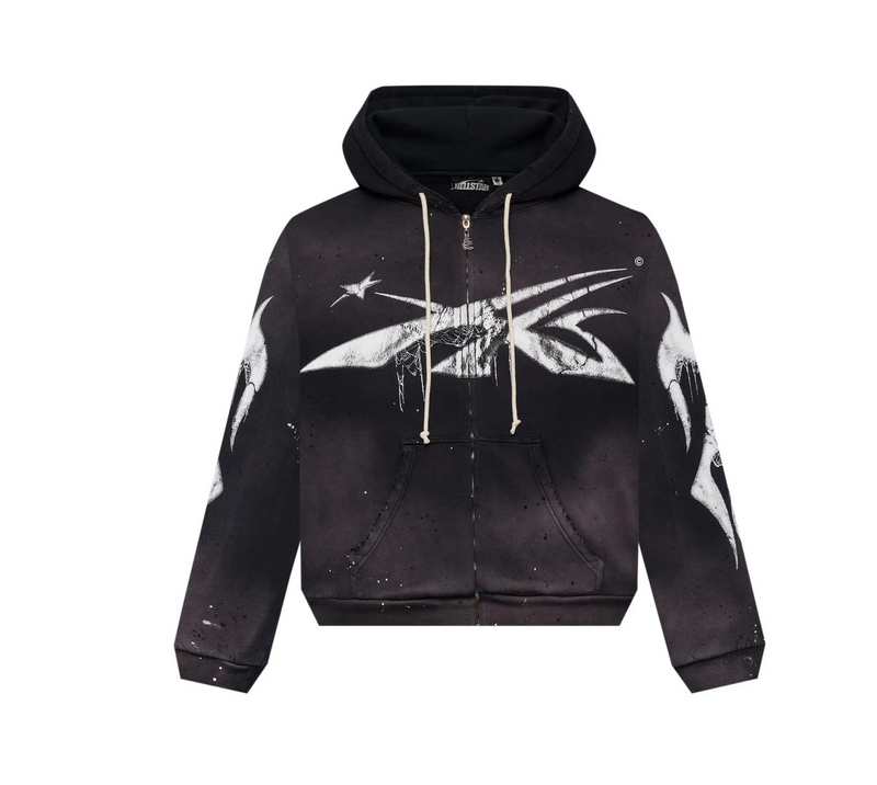 Hellstar Spiderweb Sport Logo Zip-Up 'Black'