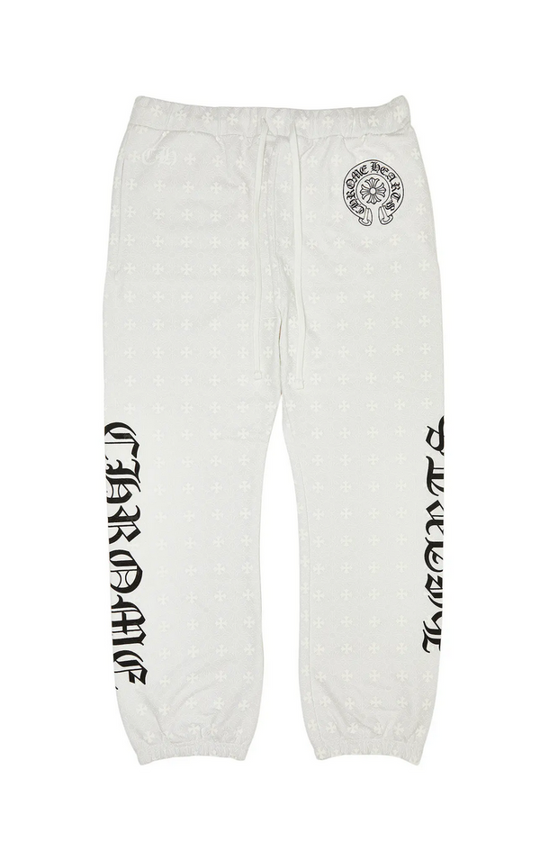 Chrome Hearts Monogram Sweatpants 'White'