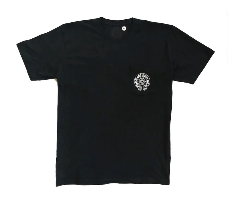 CHROME HEARTS MIAMI HORSE SHOE POCKET T-SHIRT BLACK