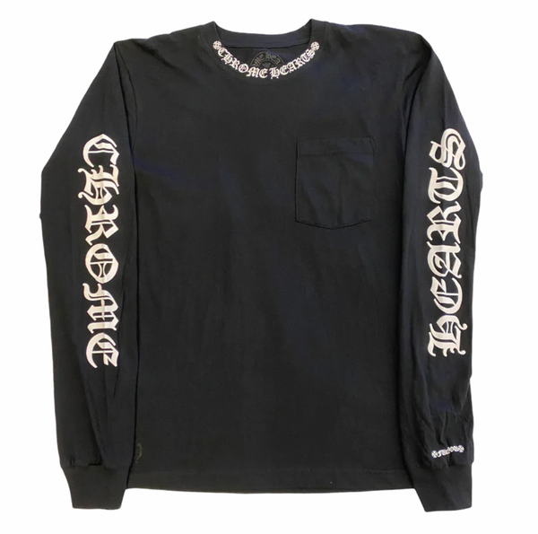 Chrome Hearts Neck Logo L/S T-Shirt Black