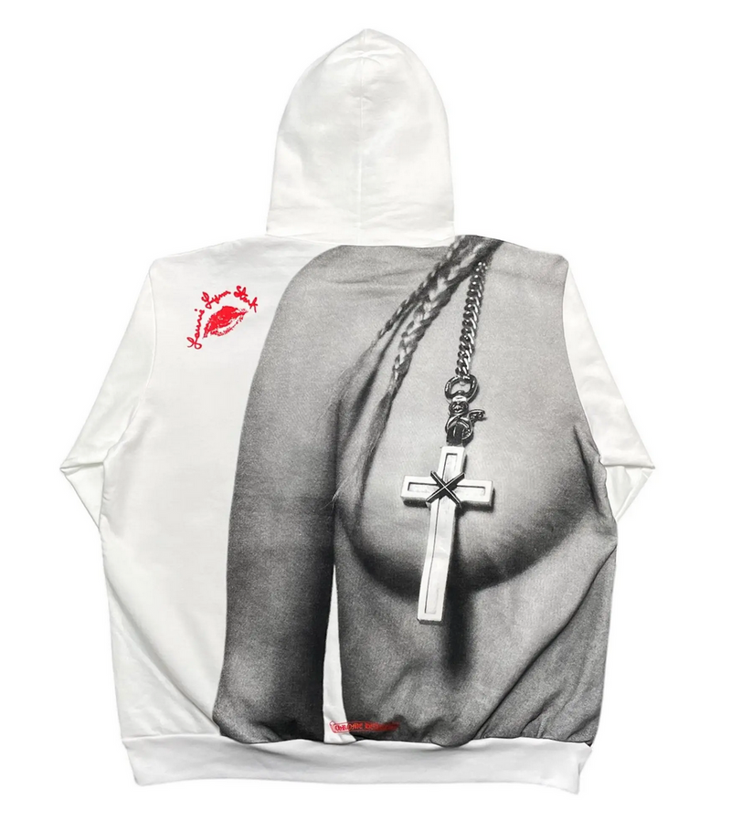 Chrome Hearts Laurie Lynn Stark Hooded Sweatshirt White