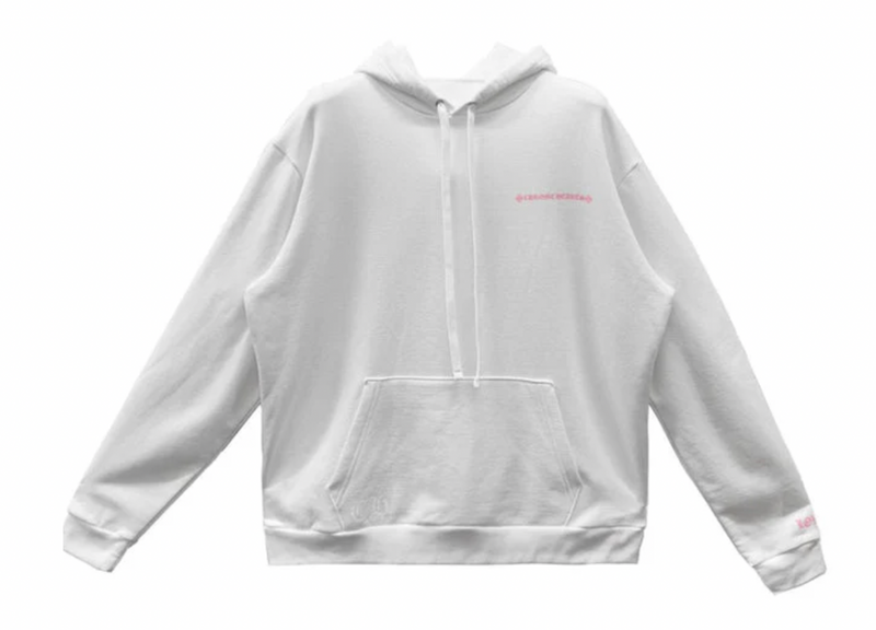 Chrome Hearts "Laurie Lynn Stark 'Love You' Photo" Hoodie White/Pink