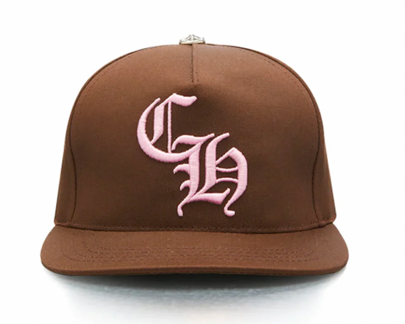 Chrome Hearts CH Baseball Hat Brown/Pink