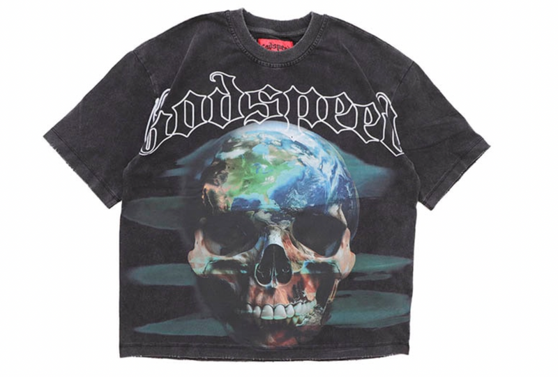 GODSPEED SKLOBE T-SHIRT (BLACK WASH)