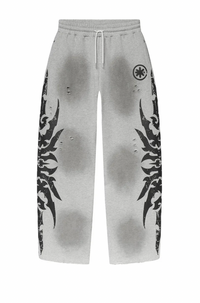 LostShdws Complex Con Exclusive Acid Wash Sweatpants Grey