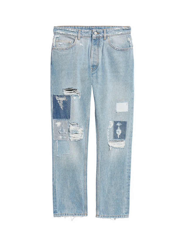 Palm Angels Destroyed 5 Pockets Denim 'Light Blue'