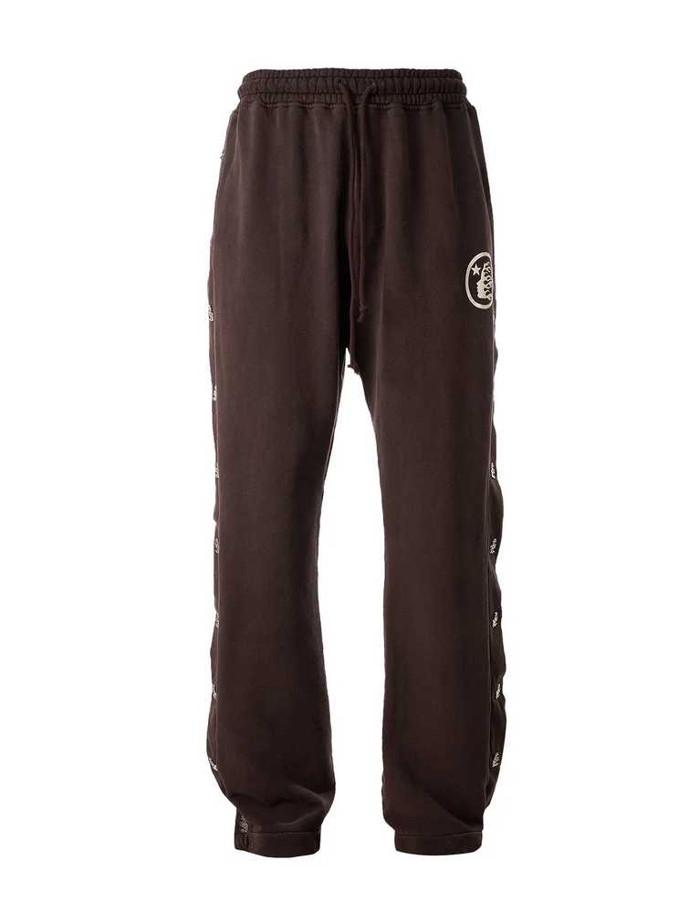 Hellstar Mirror Faced Sweatpants Brown