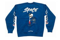 Chrome Hearts Matty Boy Space Crewneck Sweatshirt Blue