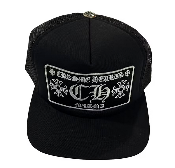 Chrome Hearts Miami Exclusive Trucker Hat Black