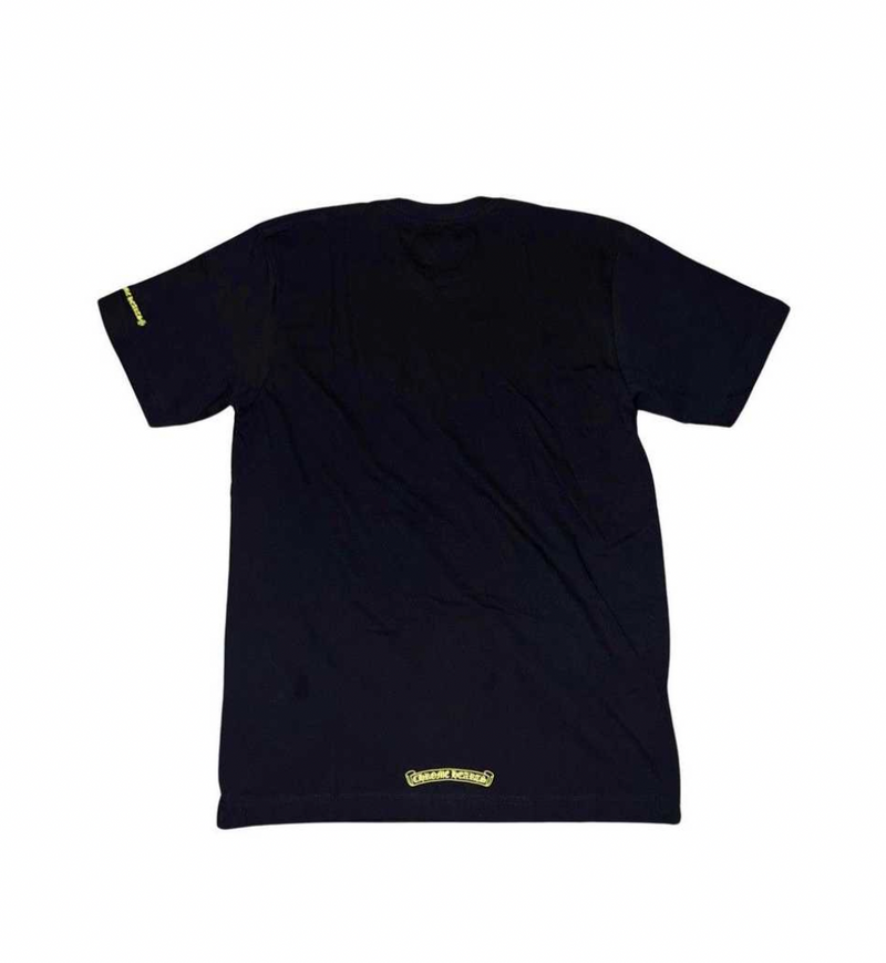 Chrome Hearts Neck Logo Tee Black Lime