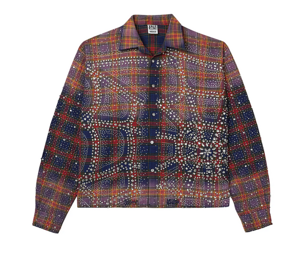 Vale Forever Purple Fever Flannel 'Blue/Orange'