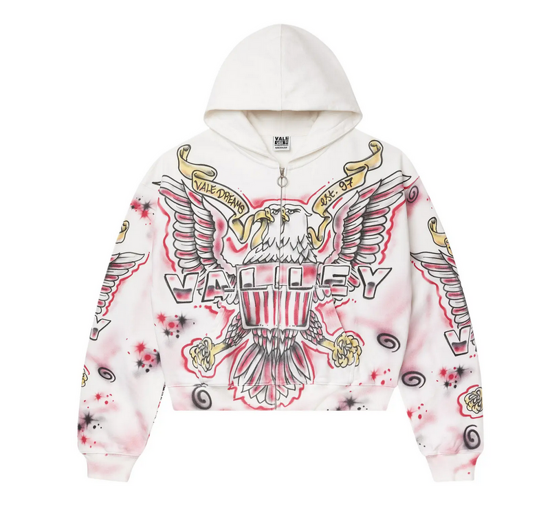 Vale Forever Flag Zip Up 'White'