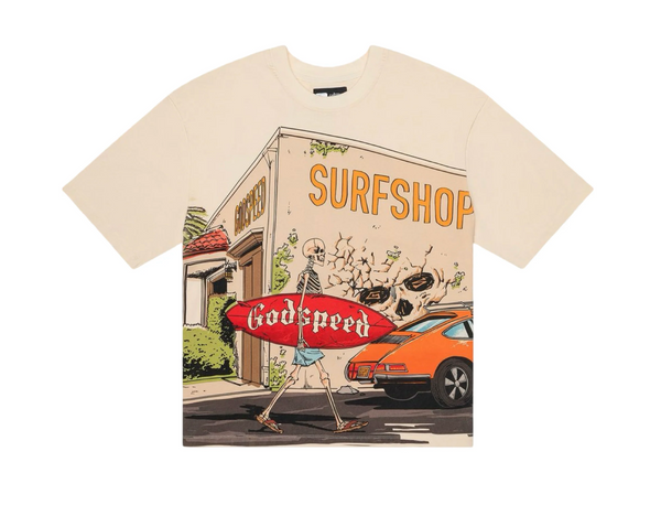 Godspeed Surf Shop T-Shirt Bone
