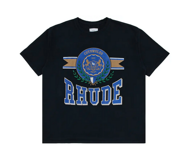 Rhude Cotswold Crest Tee 'Vintage Black'