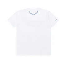 chrome hearts white/blue neck logo Tshirt
