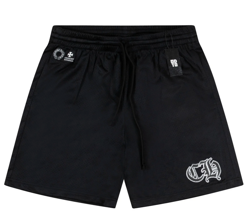 Chrome mesh shorts